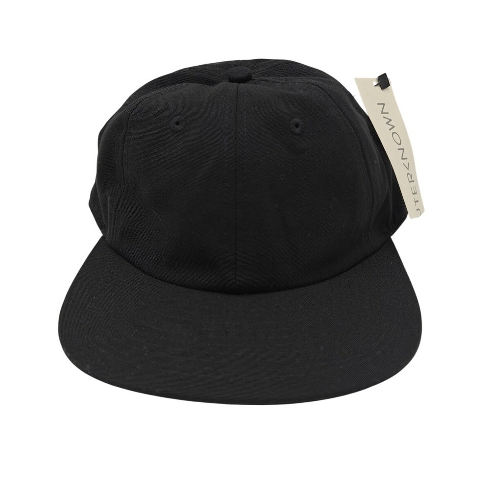 Outerknown Hat Cap Strap Back Mens One Size Black Recycled Polyester Baseball
